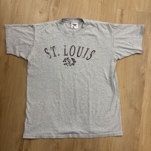 Vintage Saint Louis Men's Tshirt Large Tennessee River Gold Single Stitch
